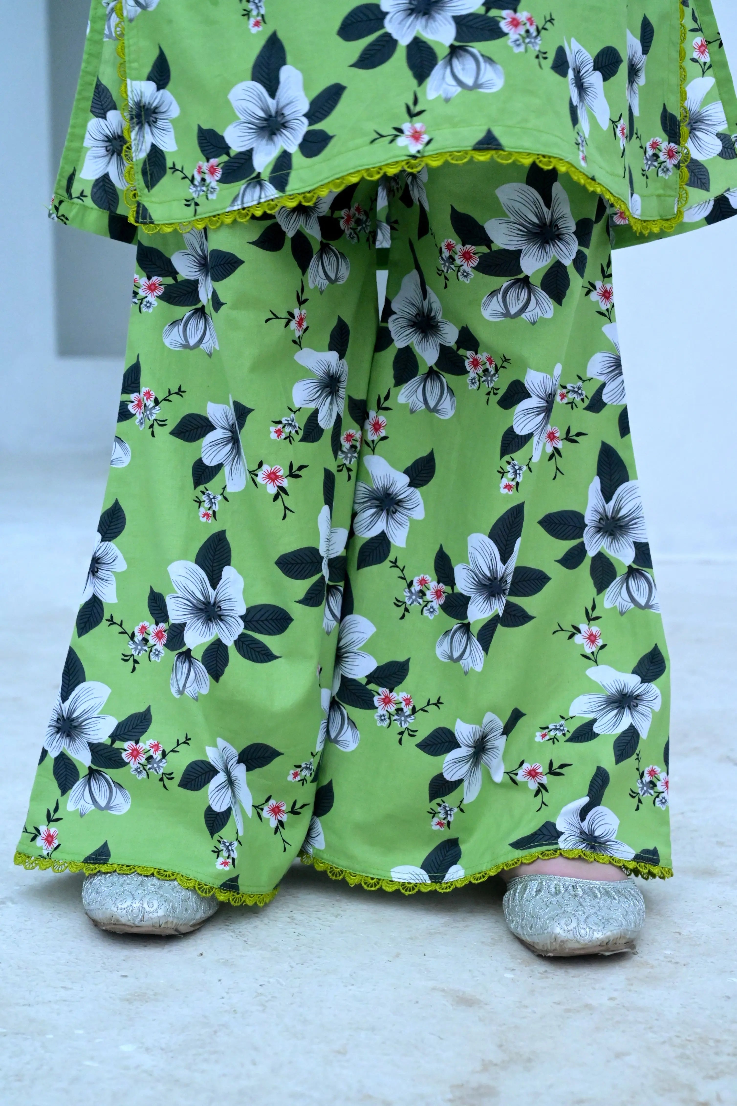 "Leaf Light" Lawn Shirt+Culotte (RTW)