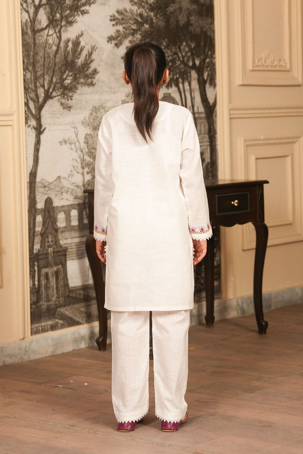 Eira Grace Embroidered Khaddar 02 Piece – Dove (RTW)🌿