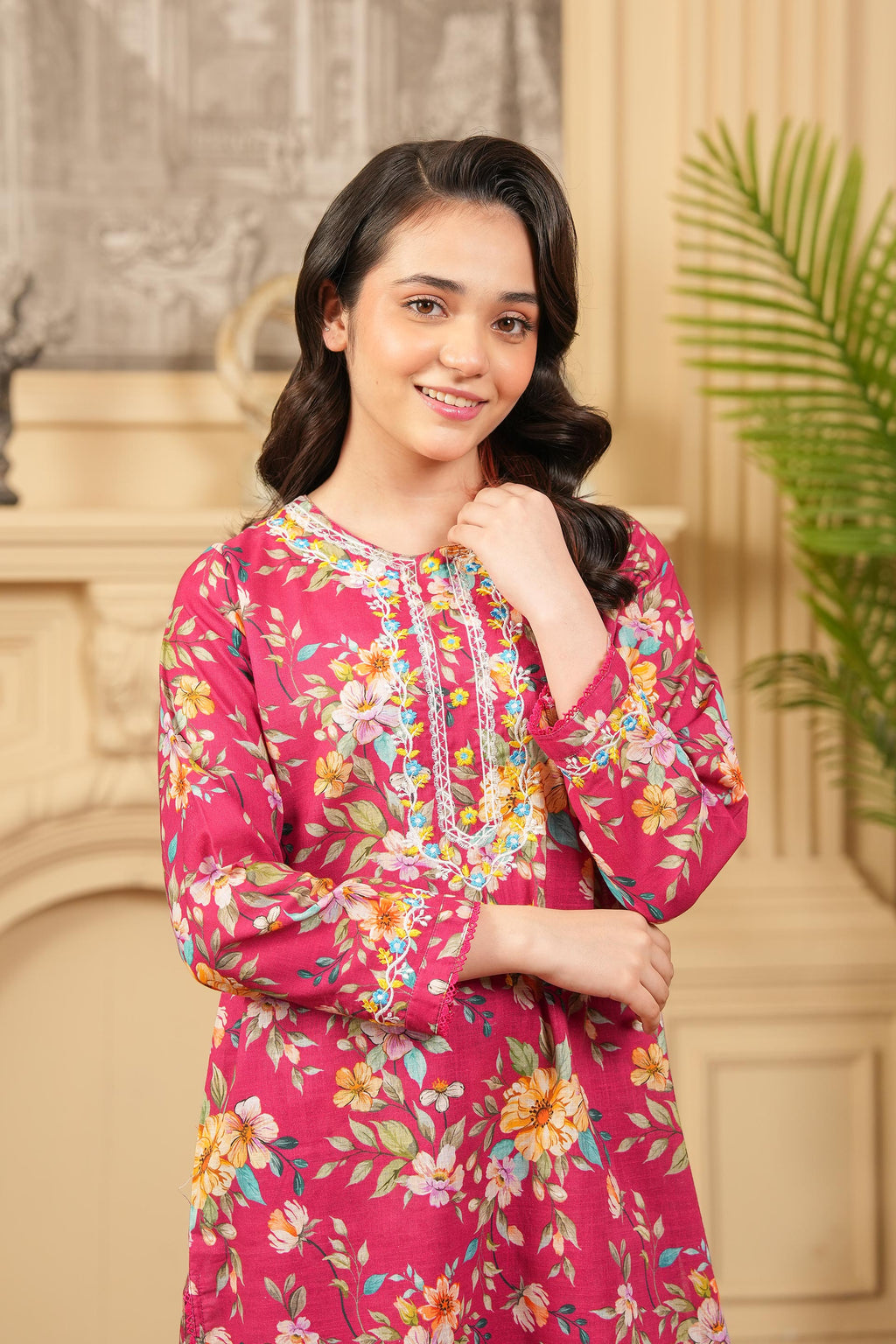 Ella Bloom printed Khaddar 02 Piece – Roseberry (RTW) 🌸
