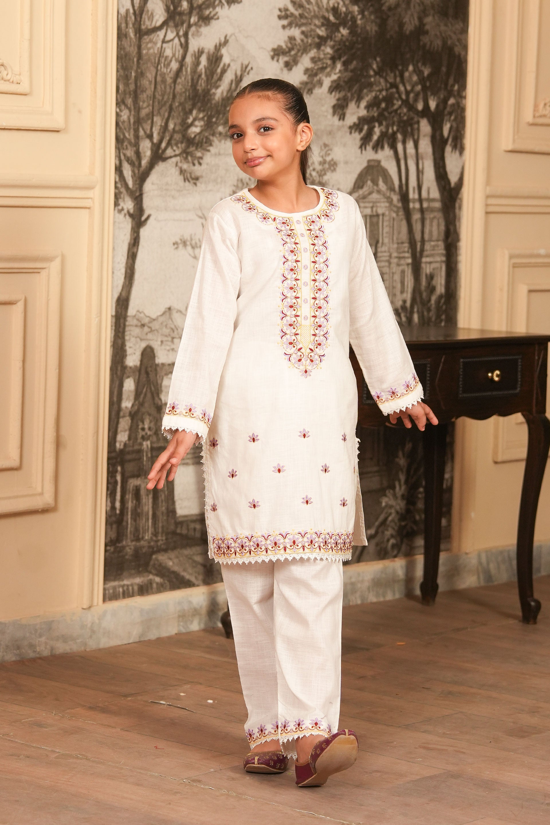 Eira Grace Embroidered Khaddar 02 Piece – Dove (RTW)🌿