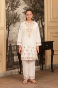 Aafreen Embroidered  Khaddar 2 Piece – Snow Petal (RTW) ❄️🌸