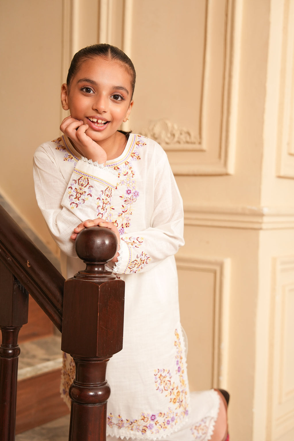 Mehak Embroidered Khaddar 2 Piece – Pearl Mist 🌸 (RTW)