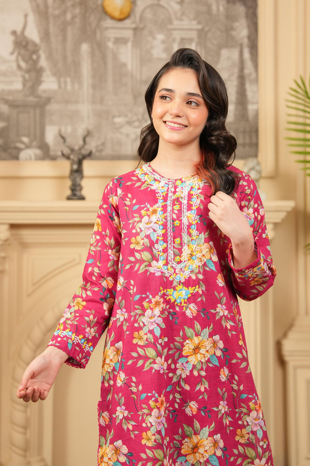 Ella Bloom printed Khaddar 02 Piece – Roseberry (RTW) 🌸