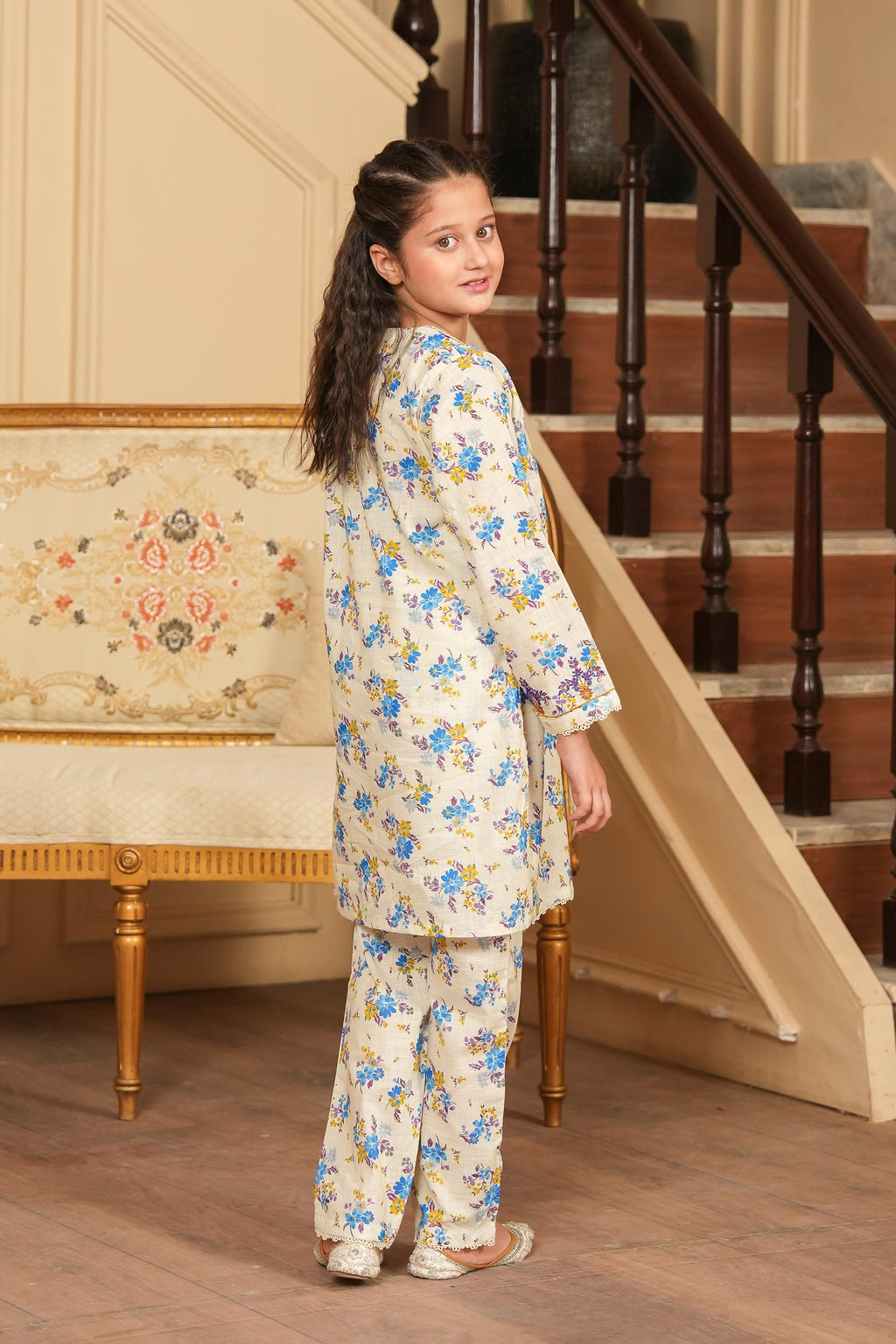 Gentle Grace Printed Khaddar 02 Piece – Ivory (RTW) 🕊️🌸