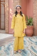 Sunlit Bloom Cotton Embroidered 2Pc – Mustard (RTW)