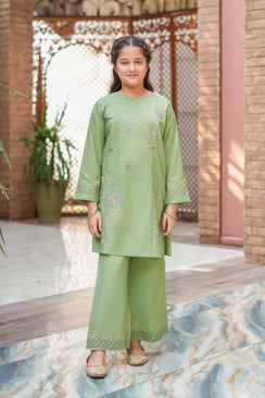 Sage Fleur Premium Cotton Embroidered 2Pc – Sage (RTW)
