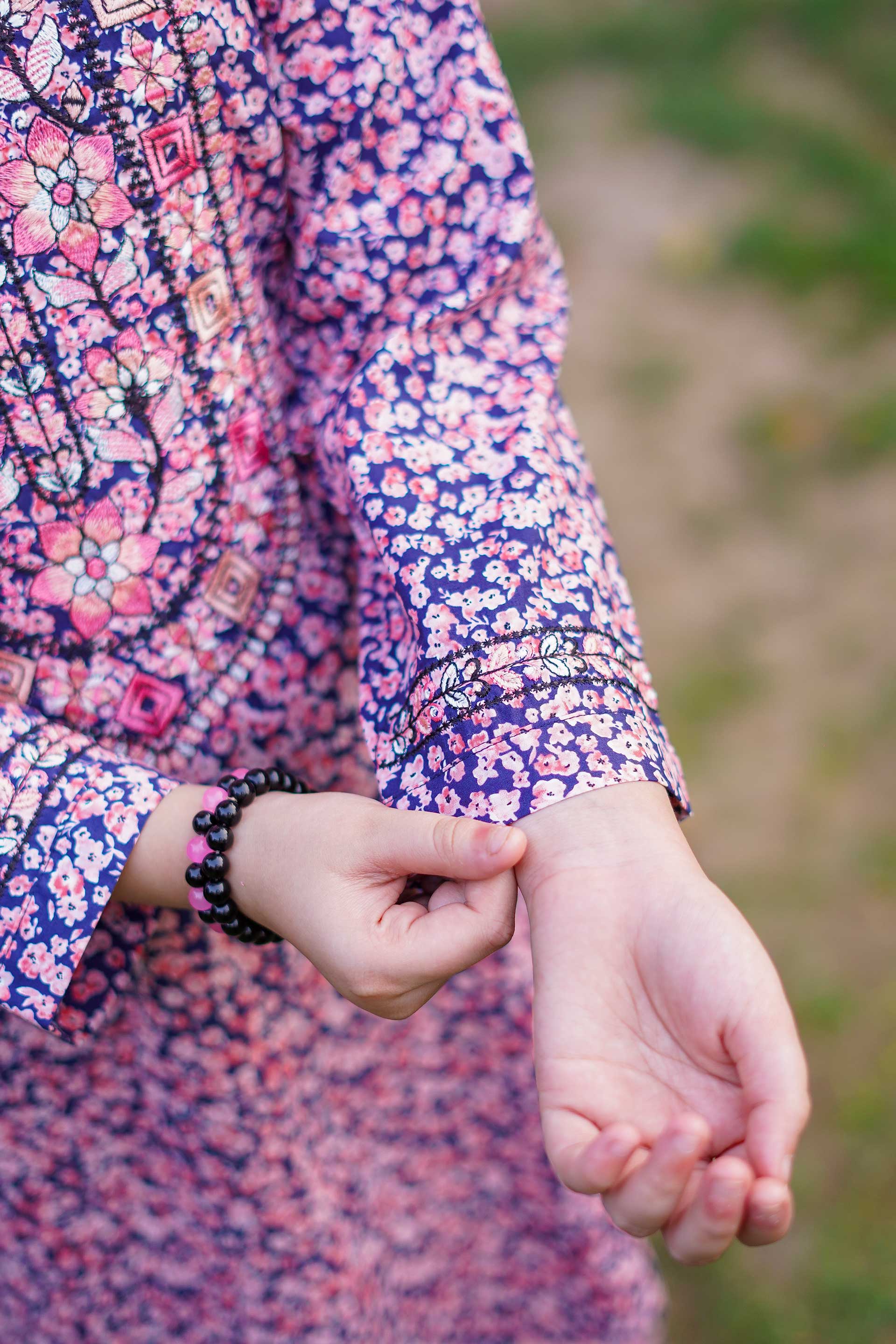 Berry Blossom Charm – Imported Printed China Lawn 2Pc – Plum Purple (RTW)