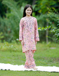 "Blush Blossom" Lawn 02 Piece (RTW)