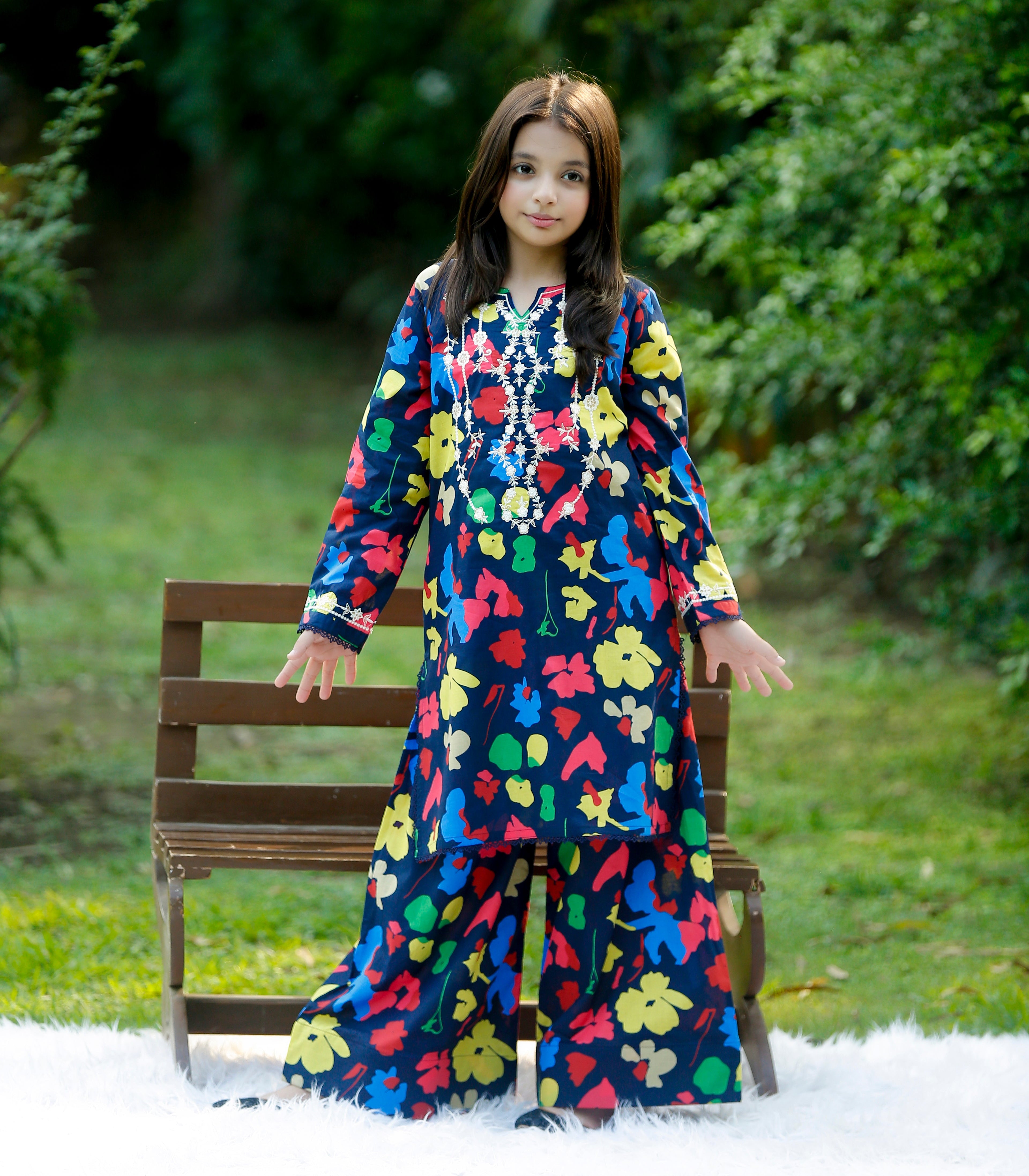 "Light of Flowers" Lawn 02 Piece (RTW)