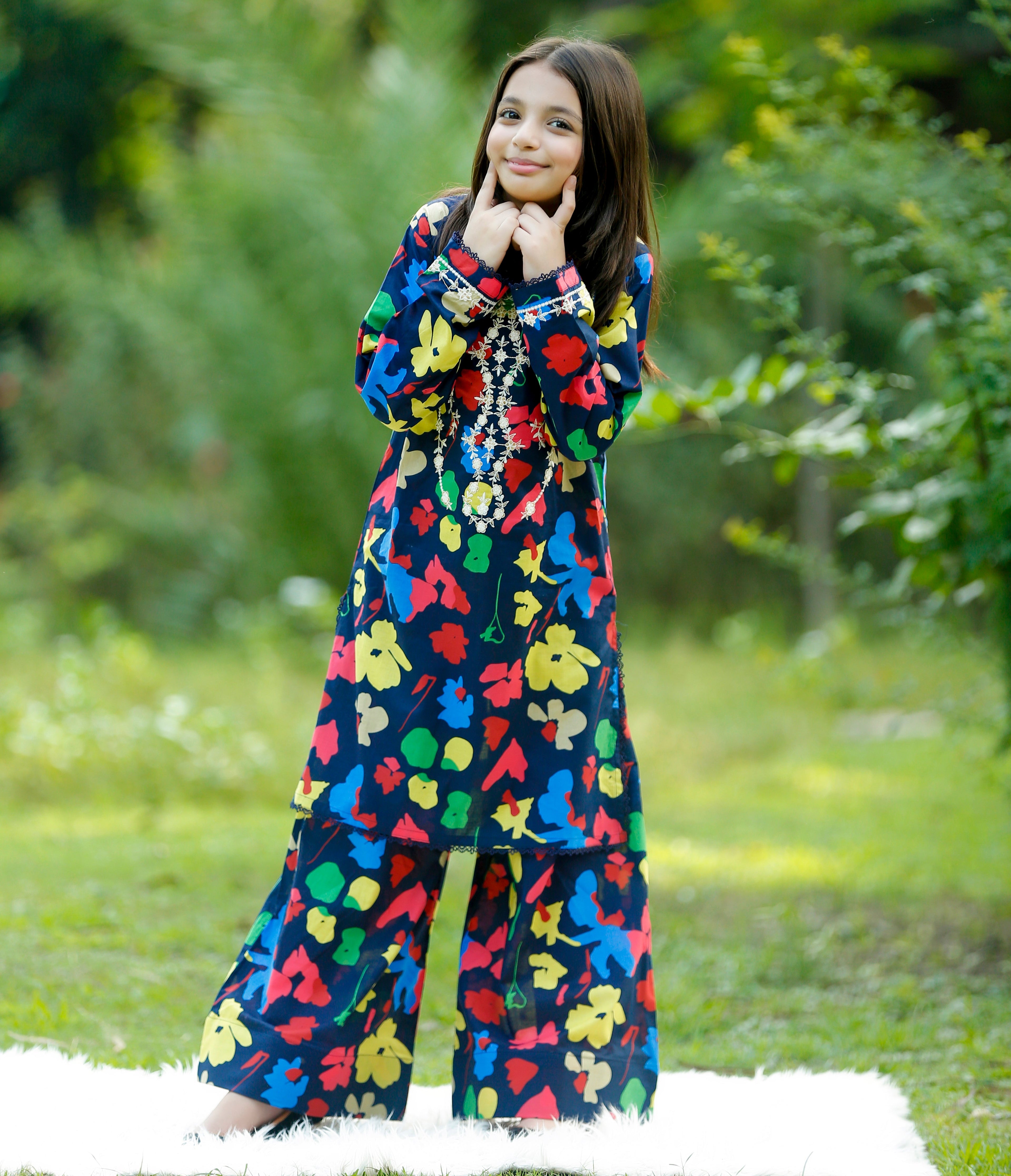 "Light of Flowers" Lawn 02 Piece (RTW)