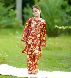 "Amber Glow" Lawn 02 Piece (RTW)