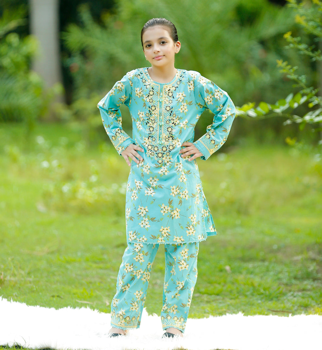 "Ocean Breeze" Lawn 02 Piece (RTW)