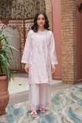Pearl Rose Premium Cotton Embroidered 2Pc – Blush (RTW)