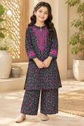 Premium Floral Kotrai 2Pc Winter Suit With Pink Embroidery
