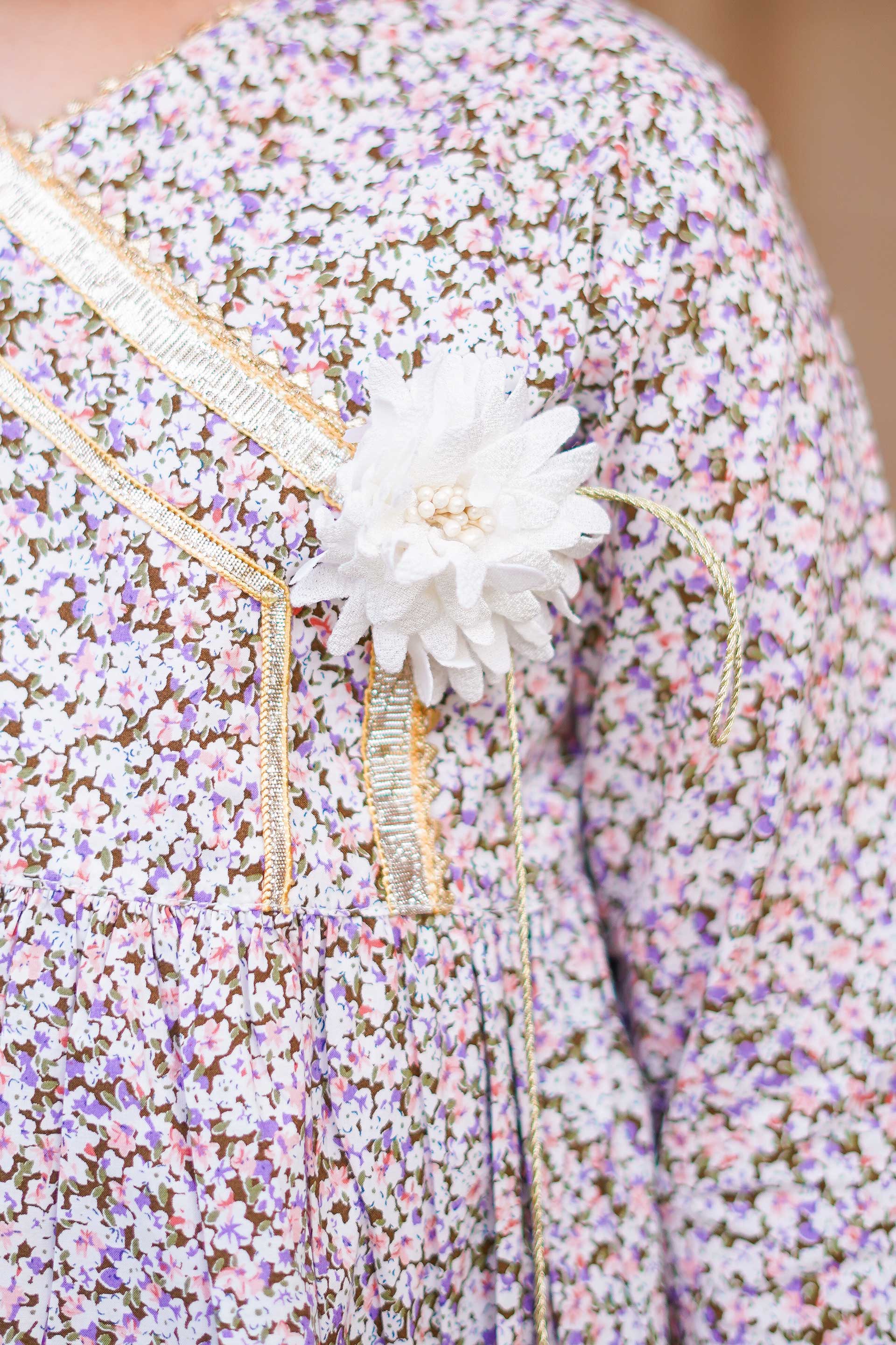Blush Petal Princess Set – Printed China Lawn Pink (RTW)