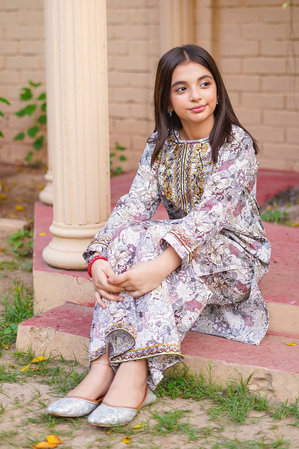 Lavender Blossom Grace – Imported Printed China Lawn 2Pc – Mauve (RTW)