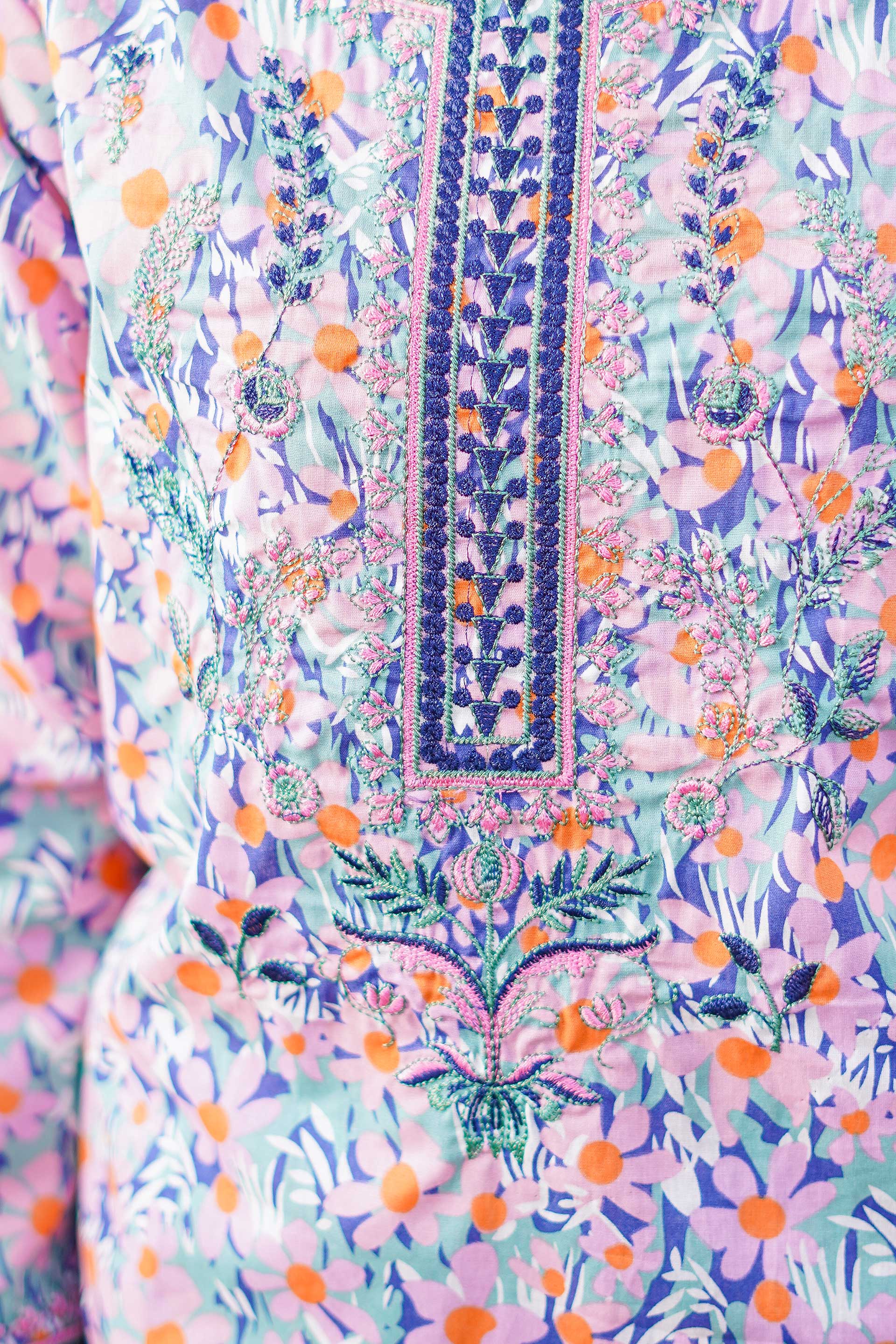 Sunny Garden Classic – Imported Printed China Lawn 2Pc – Soft Purple (RTW)