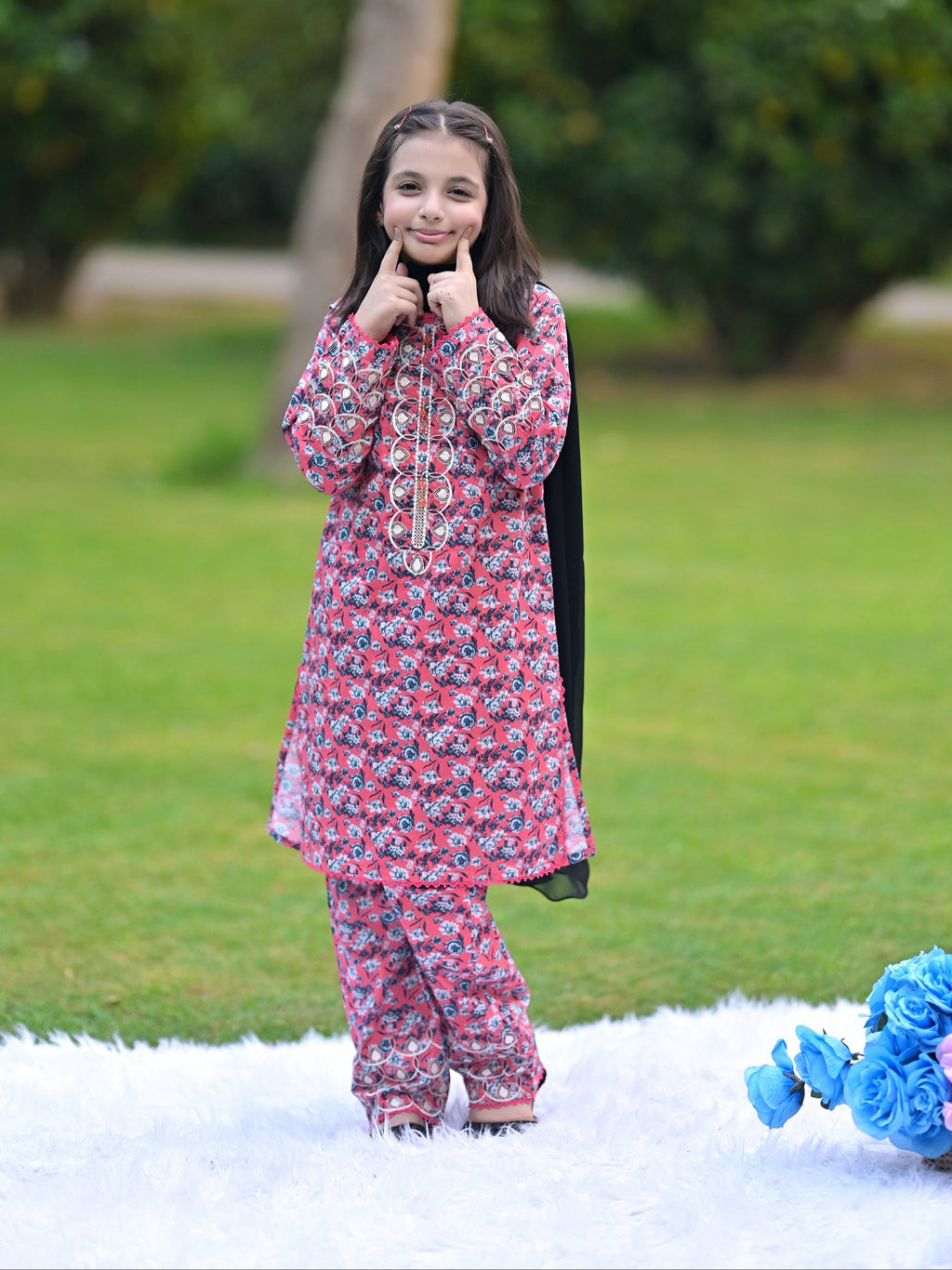 Cherry Flare 03 Piece Lawn (RTW)