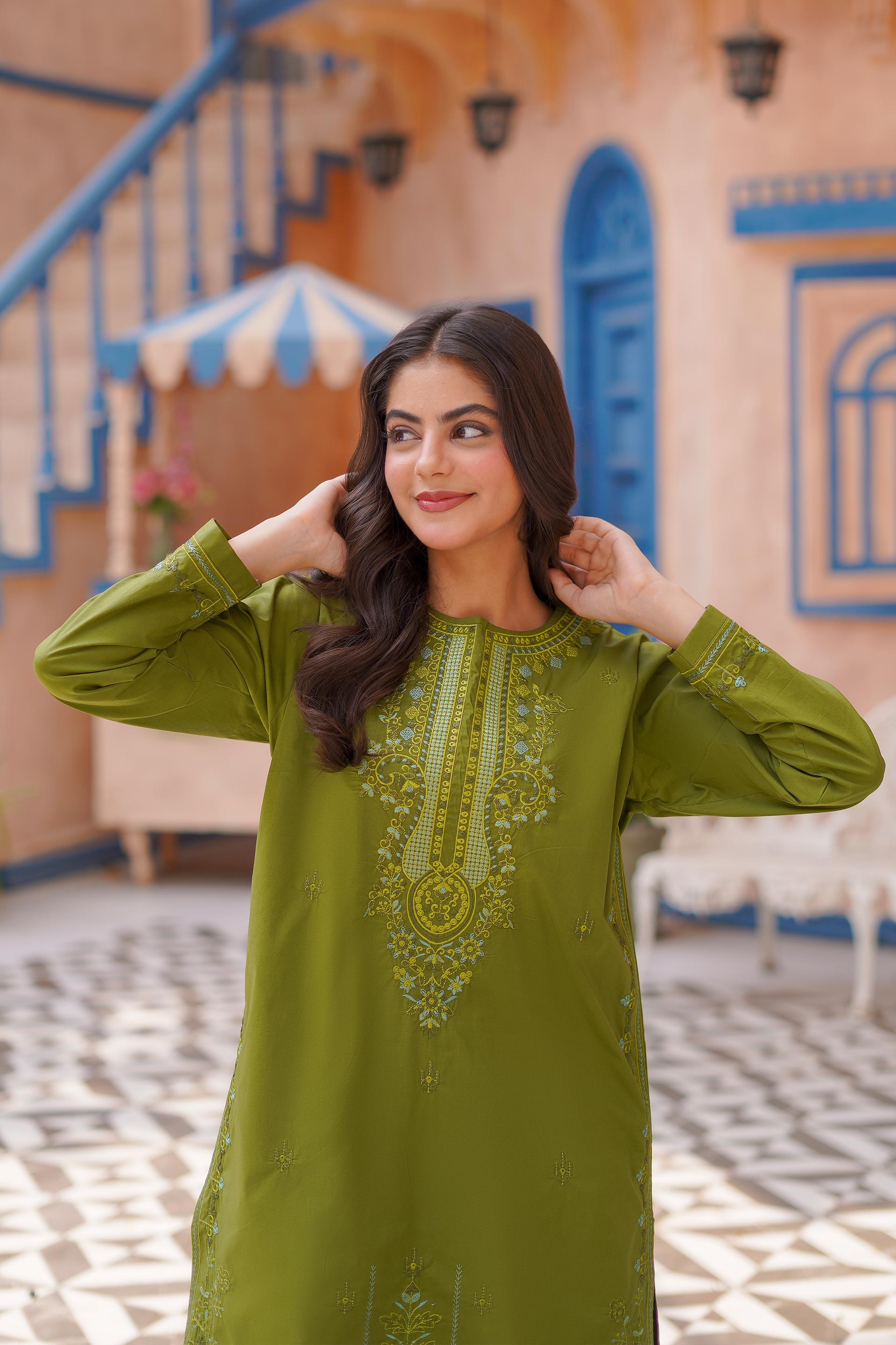 Emerald Grace – Imported Lawn Embroidered 2Pc (RTW)