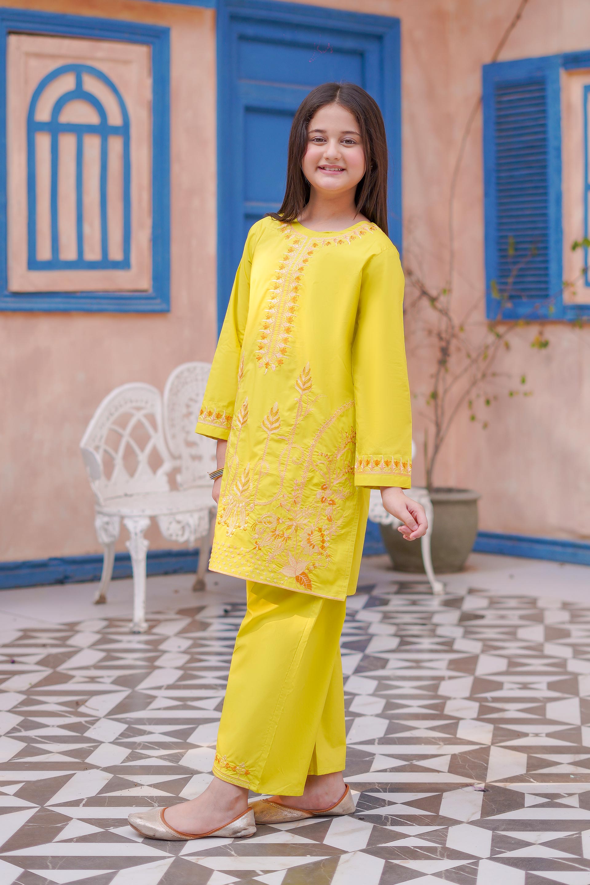 Golden Bloom Lawn 2Pc – Sunshine Yellow (RTW)