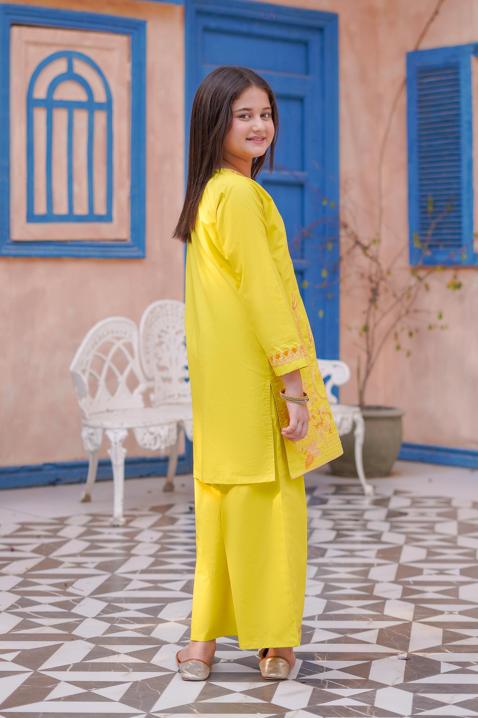 Golden Bloom Lawn 2Pc – Sunshine Yellow (RTW)