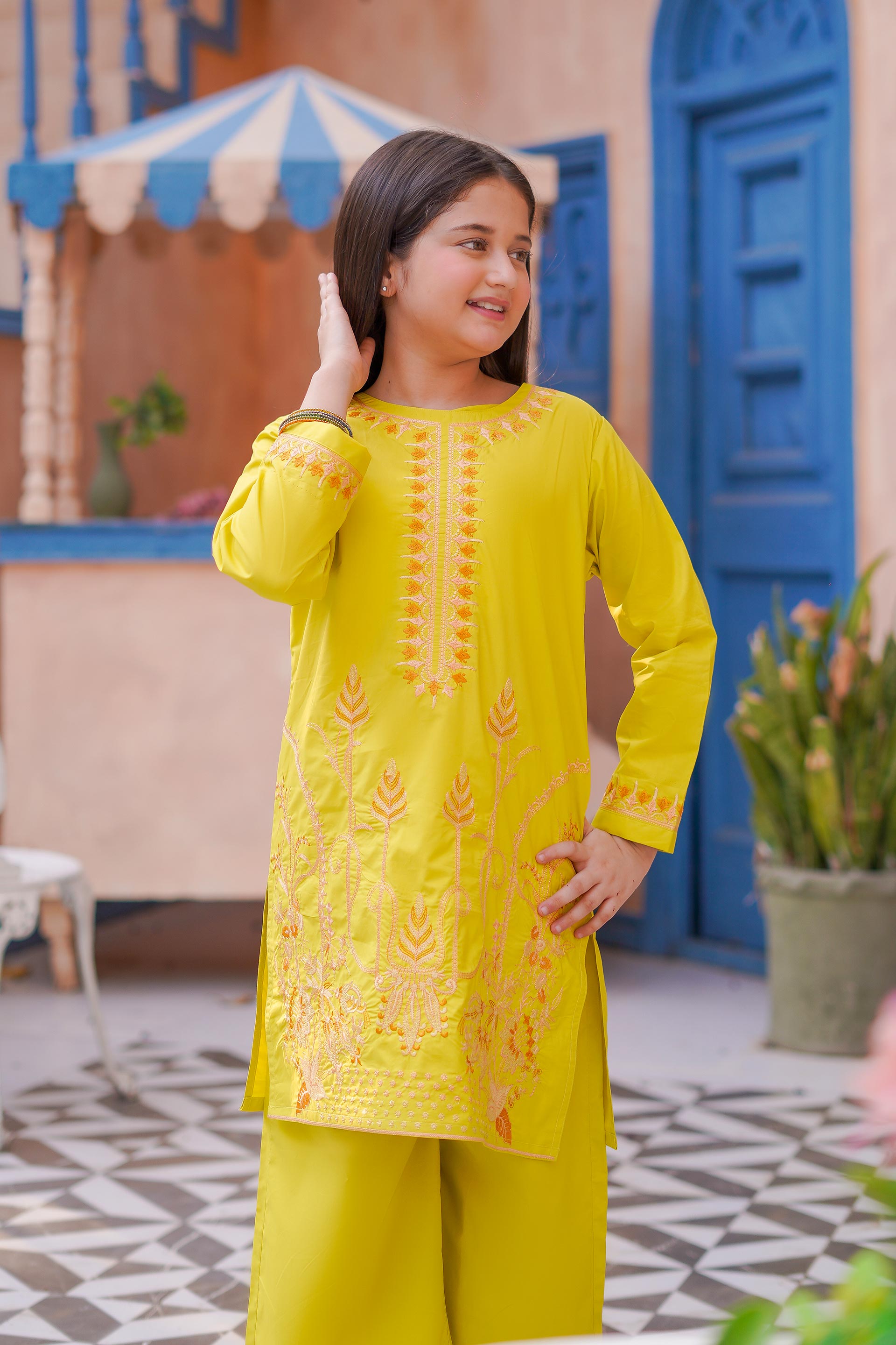 Golden Bloom Lawn 2Pc – Sunshine Yellow (RTW)