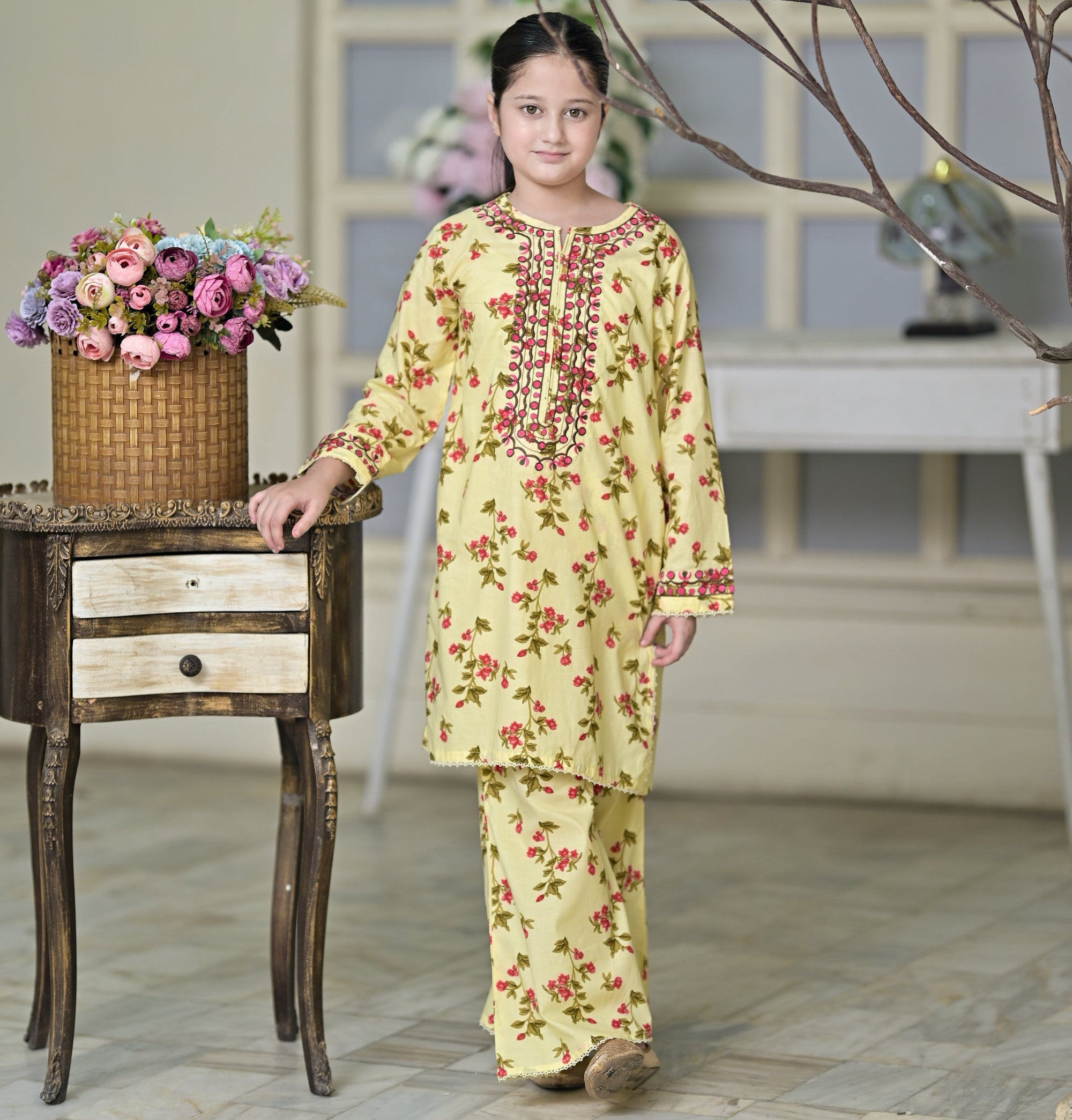 "Ray of Dreams" Lawn Shirt+Culotte (RTW)