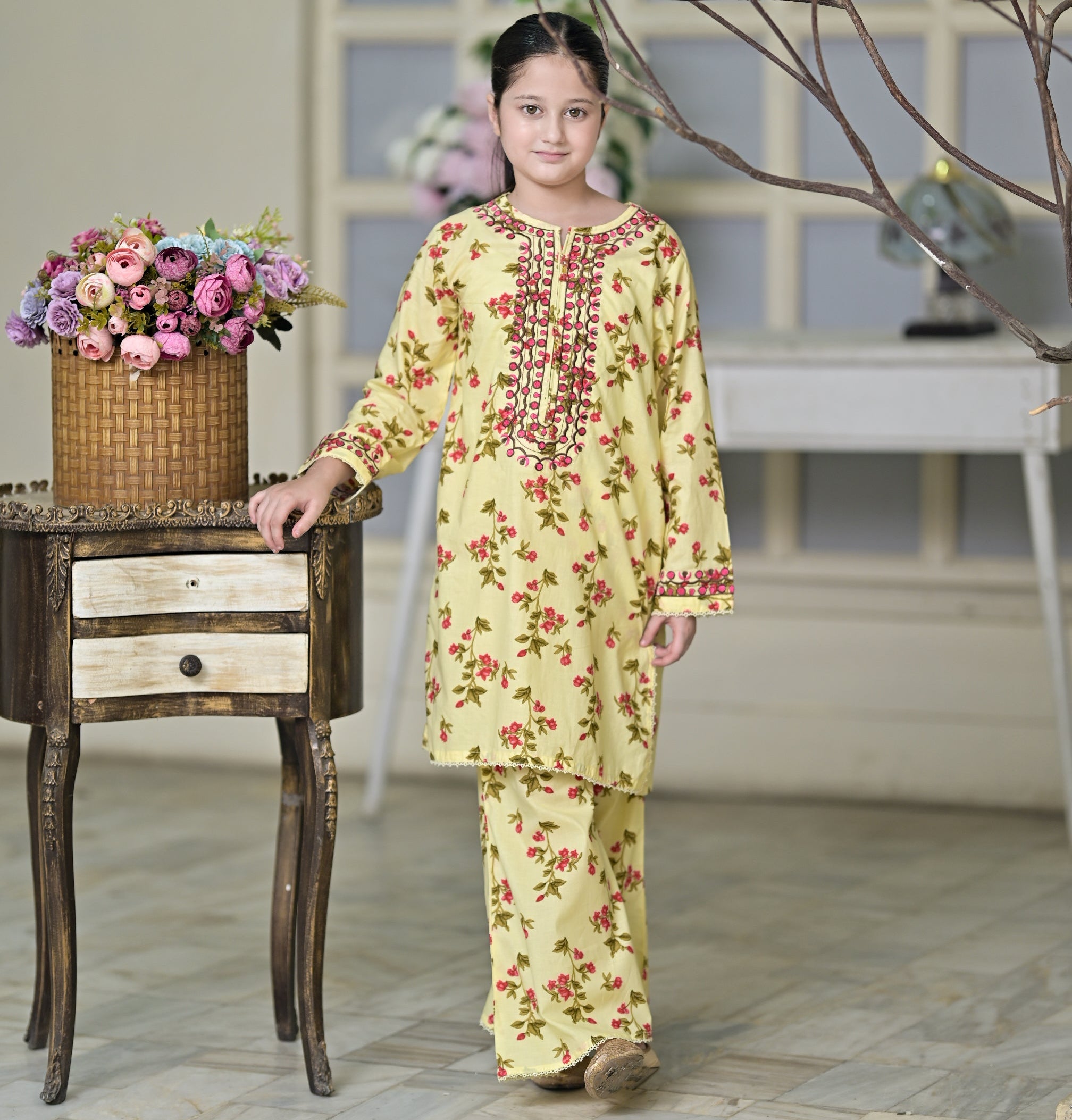 "Ray of Dreams" Lawn Shirt+Culotte (RTW)