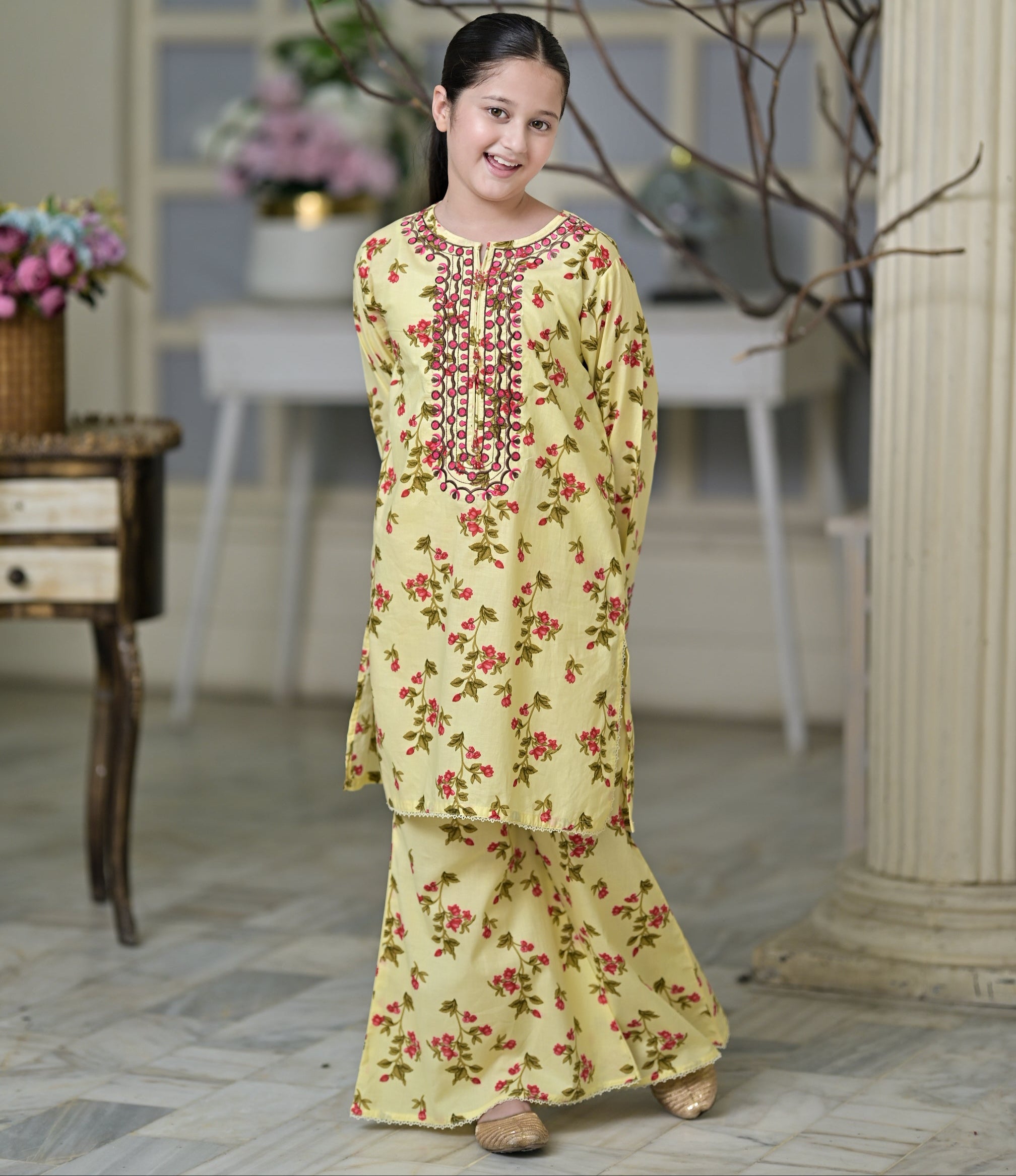 "Ray of Dreams" Lawn Shirt+Culotte (RTW)
