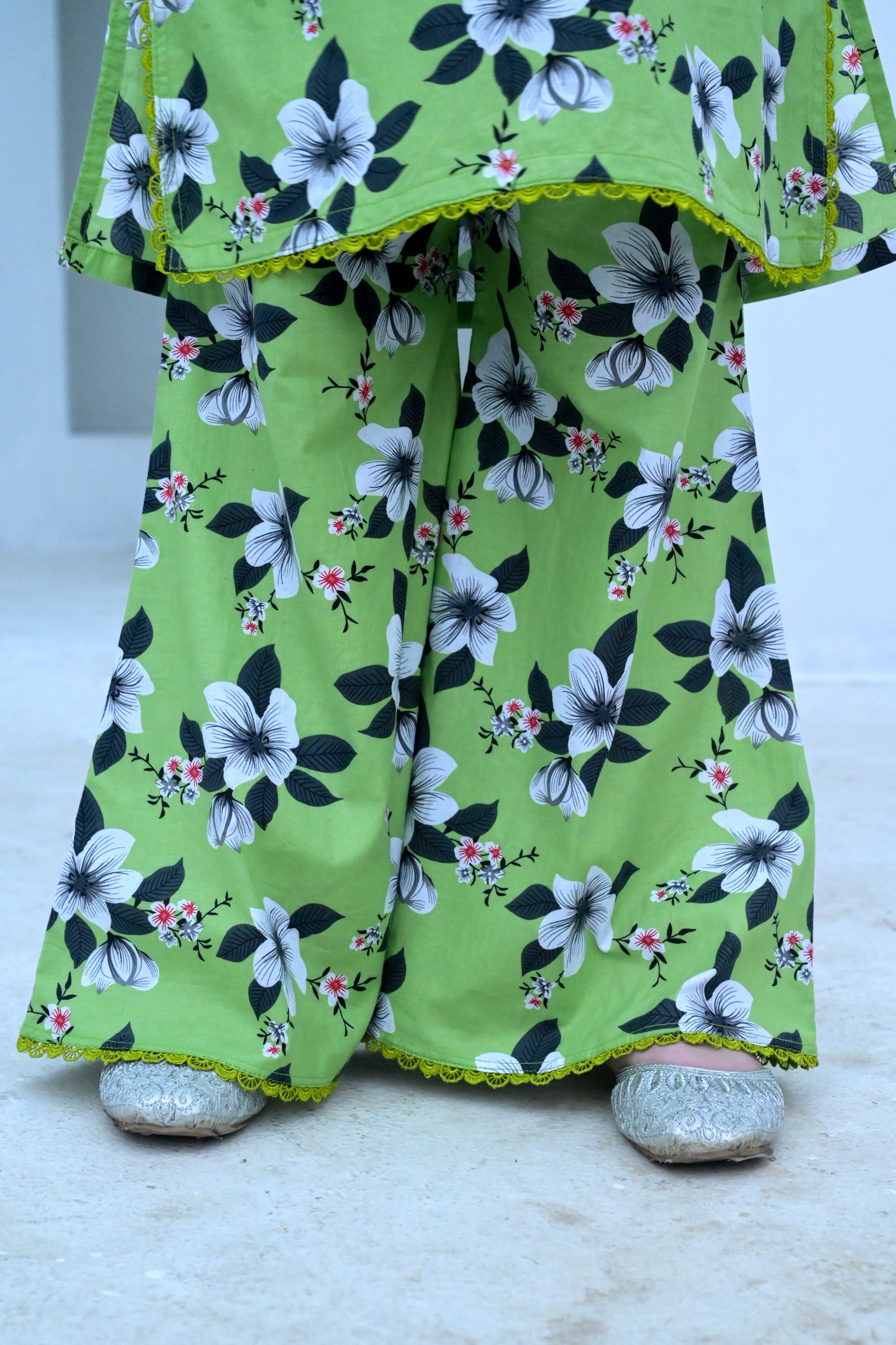 "Leaf Light" Lawn Shirt+Culotte (RTW)
