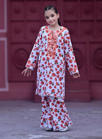 "Rose Radiance" Lawn Shirt+Culotte (RTW)