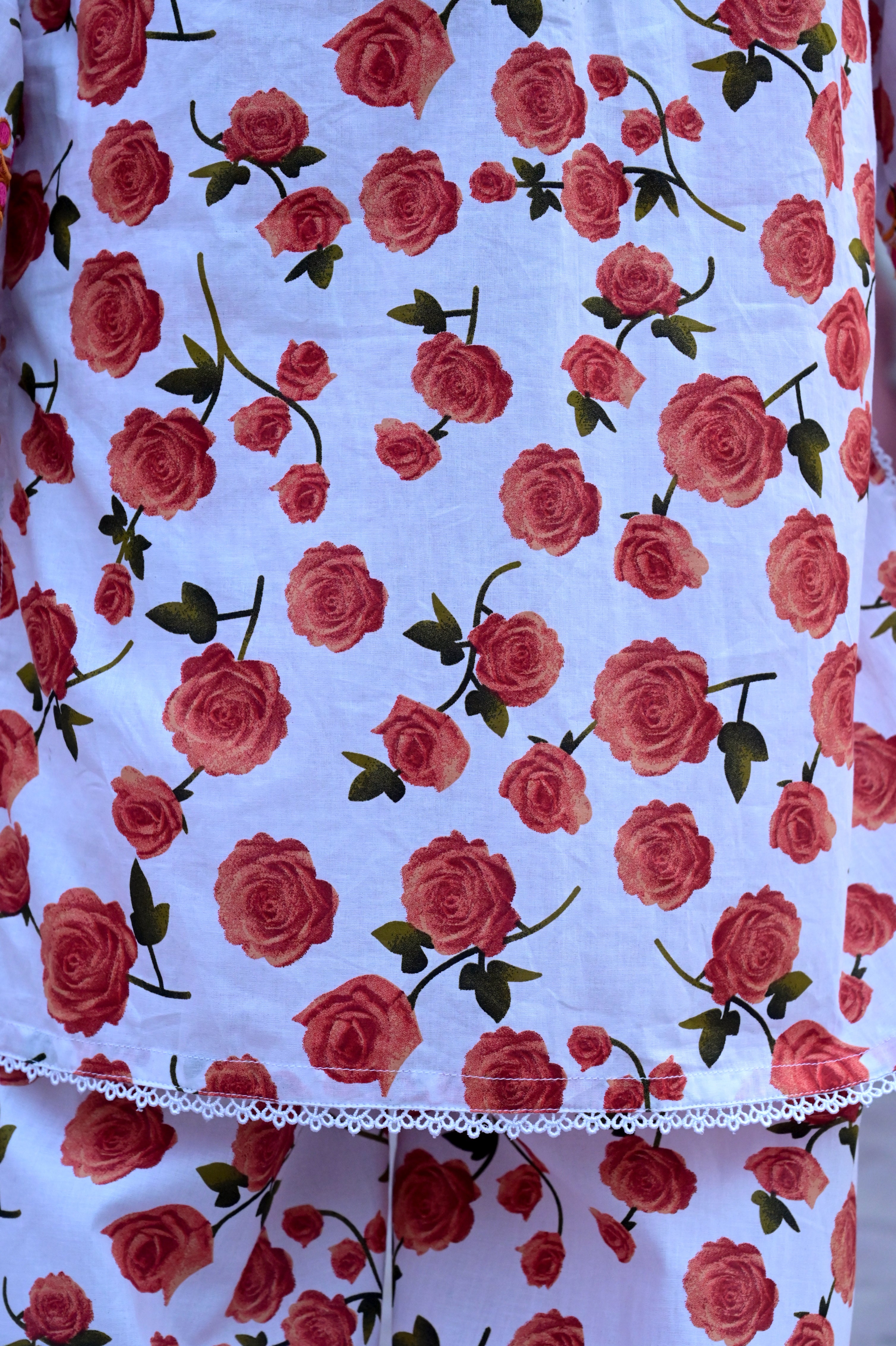 "Rose Radiance" Lawn Shirt+Culotte (RTW)