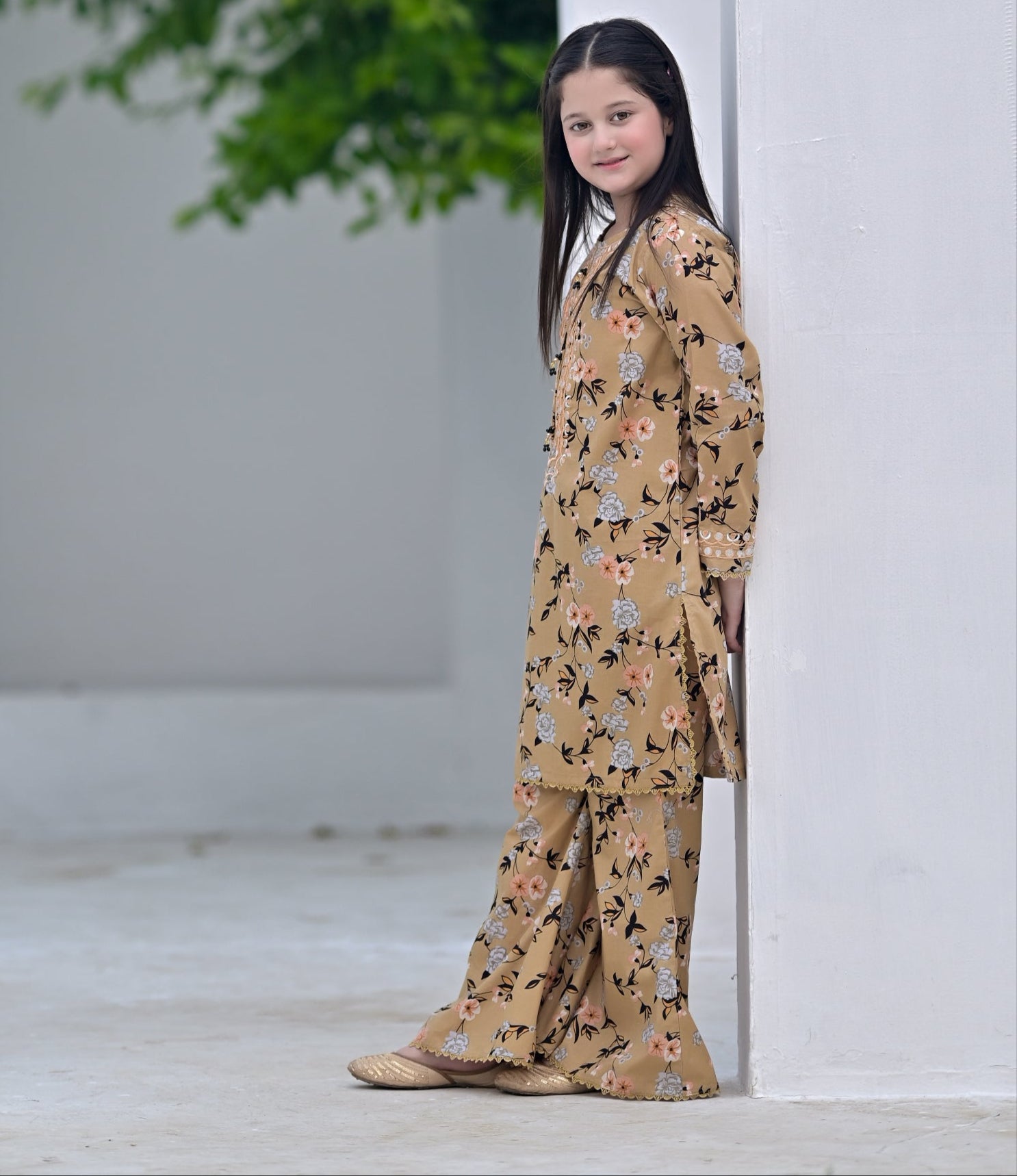 "Desert Glow" Lawn Shirt+Culotte (RTW)