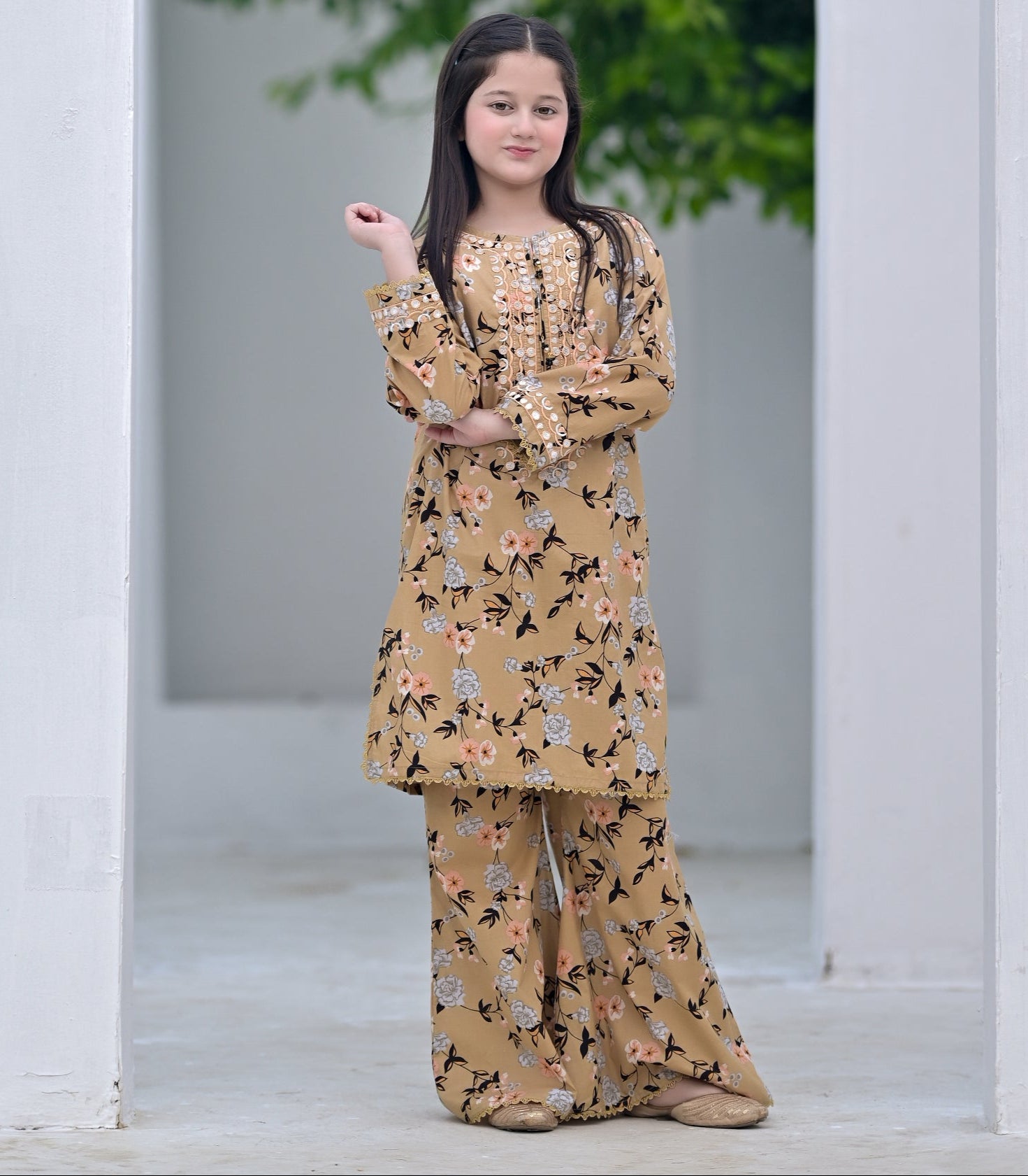 "Desert Glow" Lawn Shirt+Culotte (RTW)