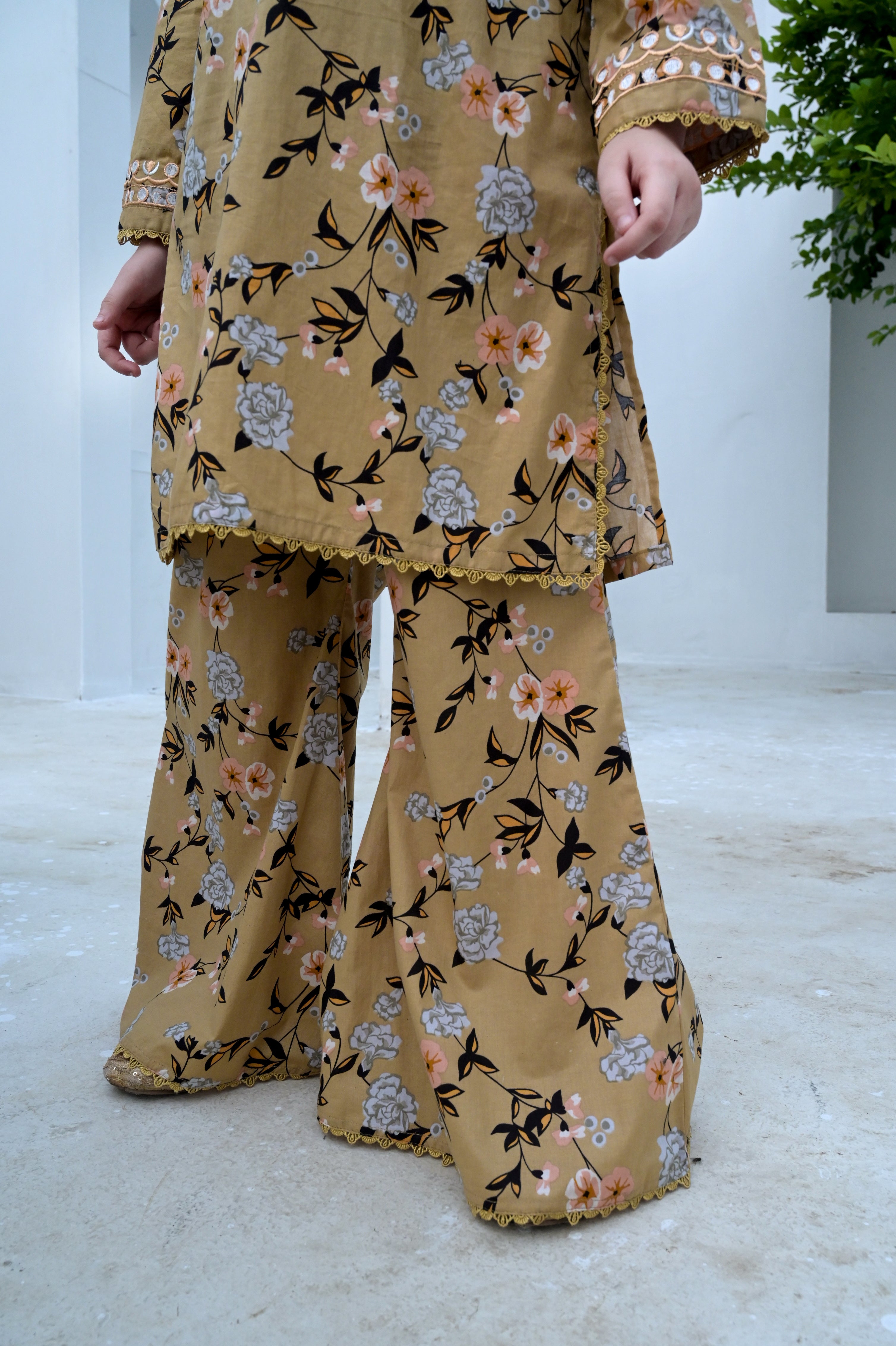 "Desert Glow" Lawn Shirt+Culotte (RTW)