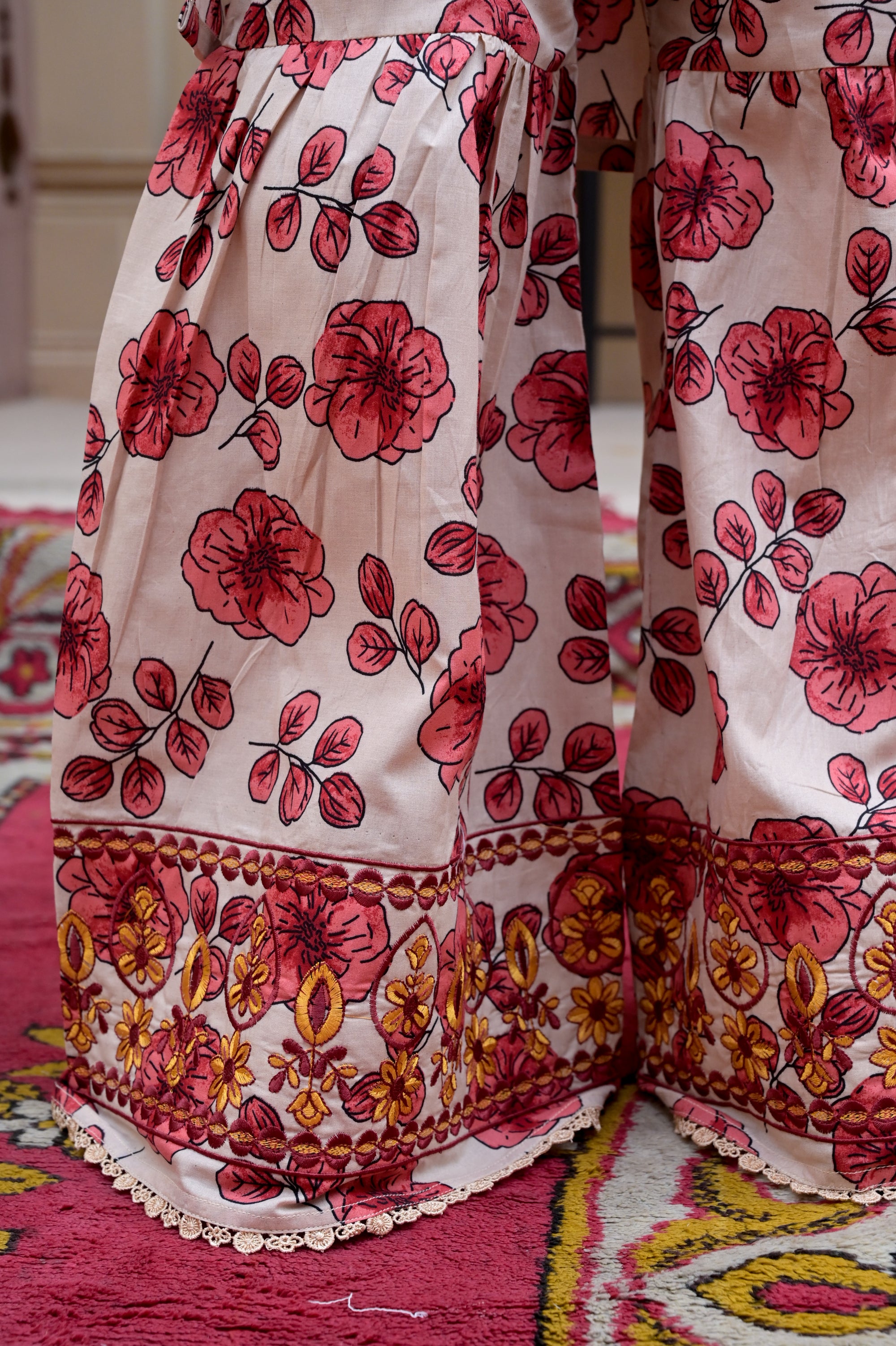 "Floral Fairy" Lawn Shirt+Garara (RTW)