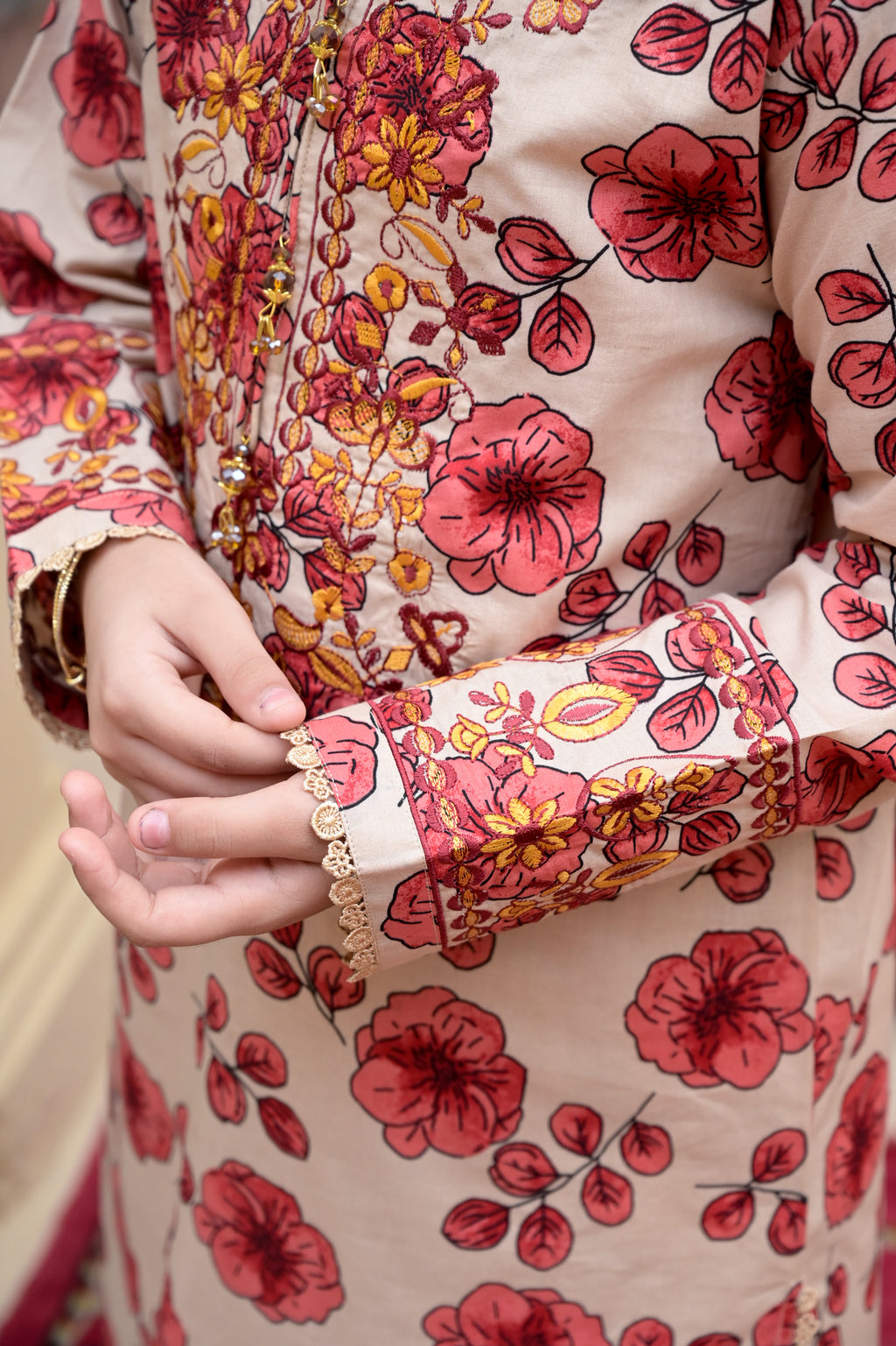 "Floral Fairy" Lawn Shirt+Garara (RTW)