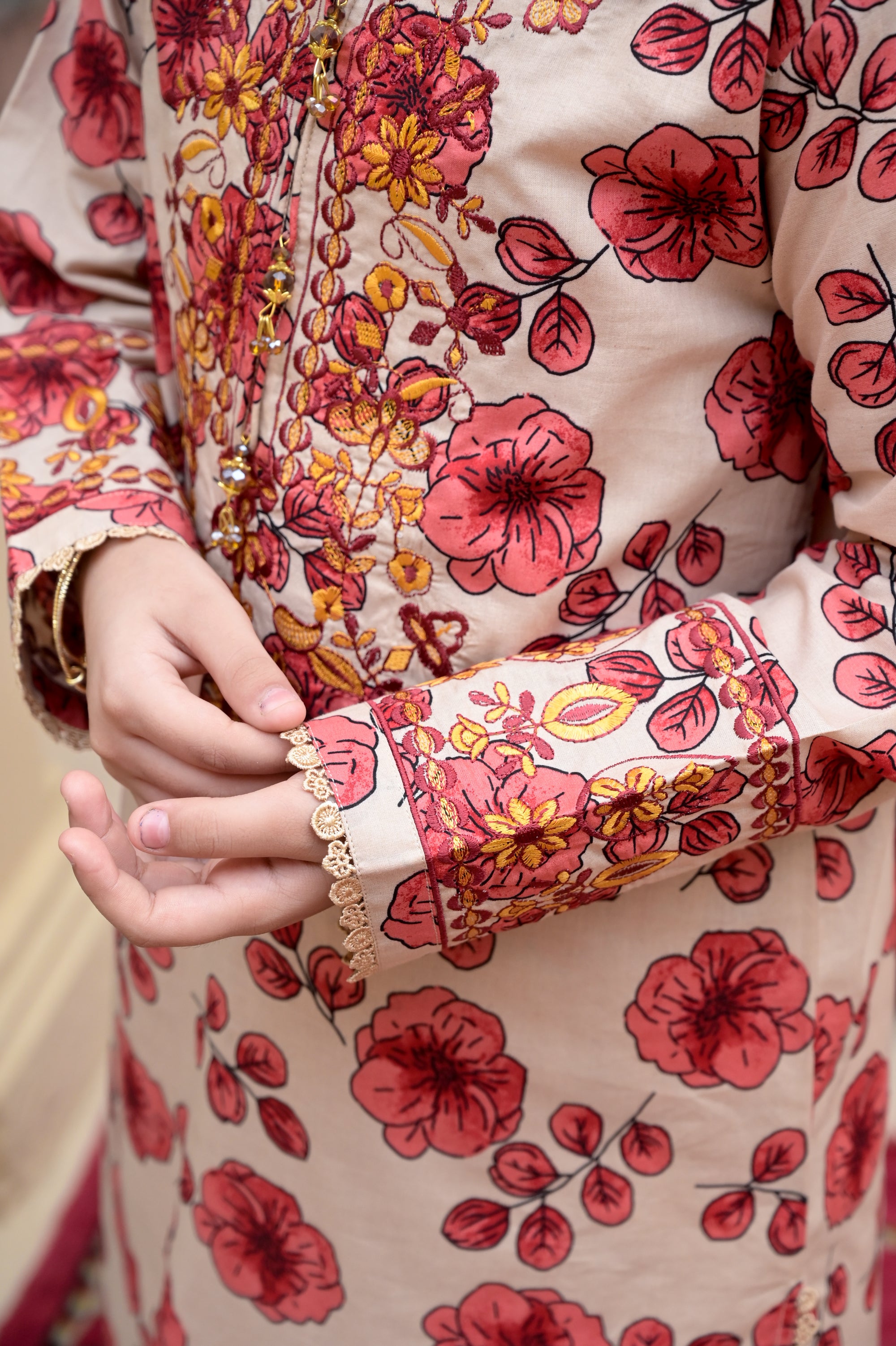 "Floral Fairy" Lawn Shirt+Garara (RTW)