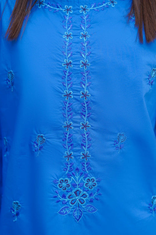 Indigo Elegance Lawn Embroidery 2Pc – Sky Tone (RTW)