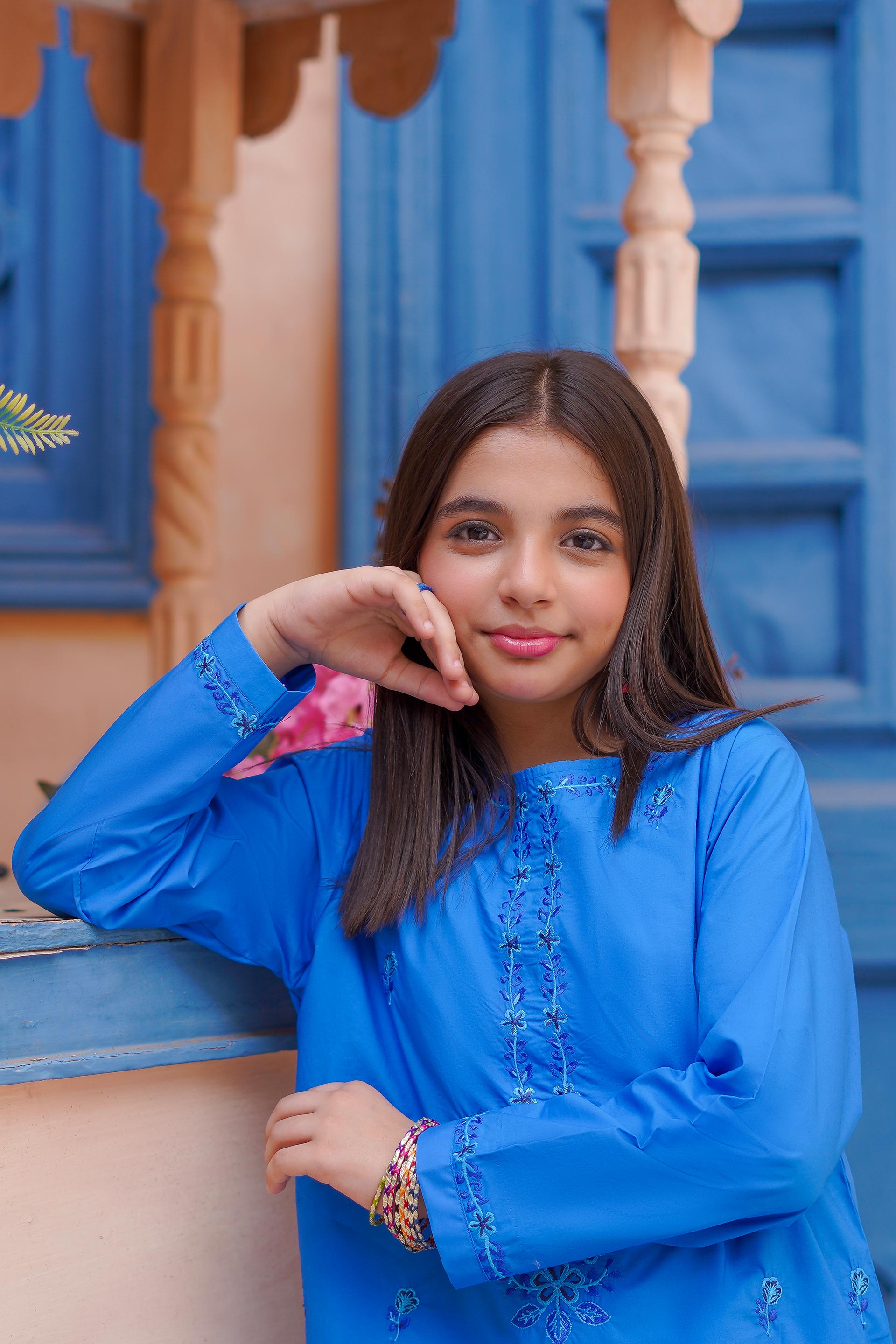 Indigo Elegance Lawn Embroidery 2Pc – Sky Tone (RTW)