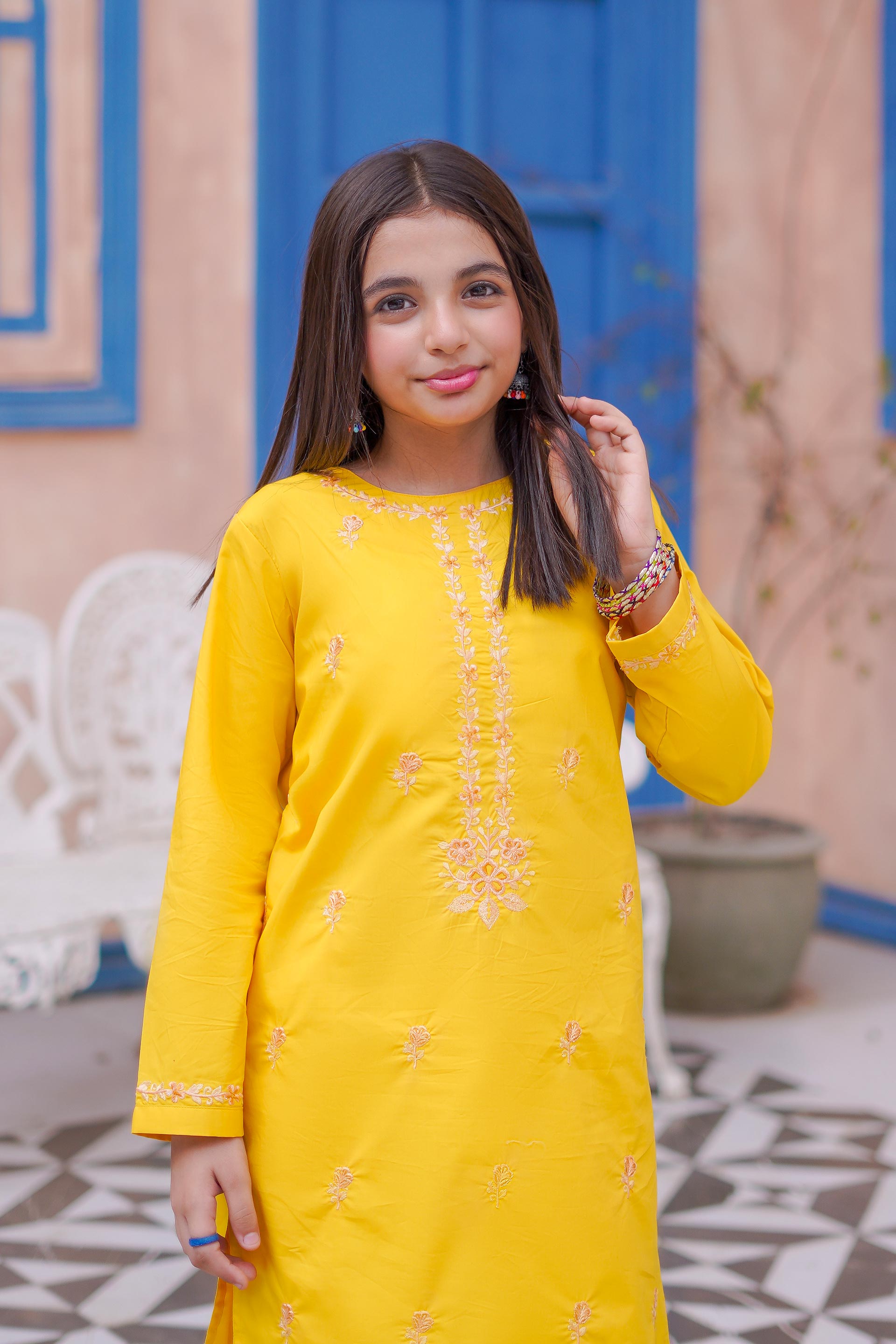 Marigold Grace Lawn Embroidery 2Pc – Sunshine Glow (RTW)
