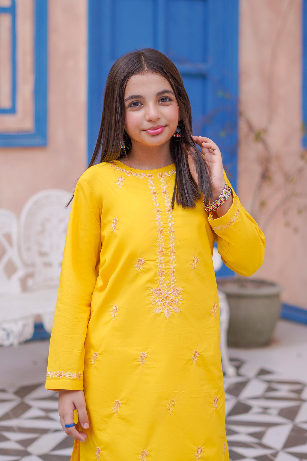 Marigold Grace Lawn Embroidery 2Pc – Sunshine Glow (RTW)