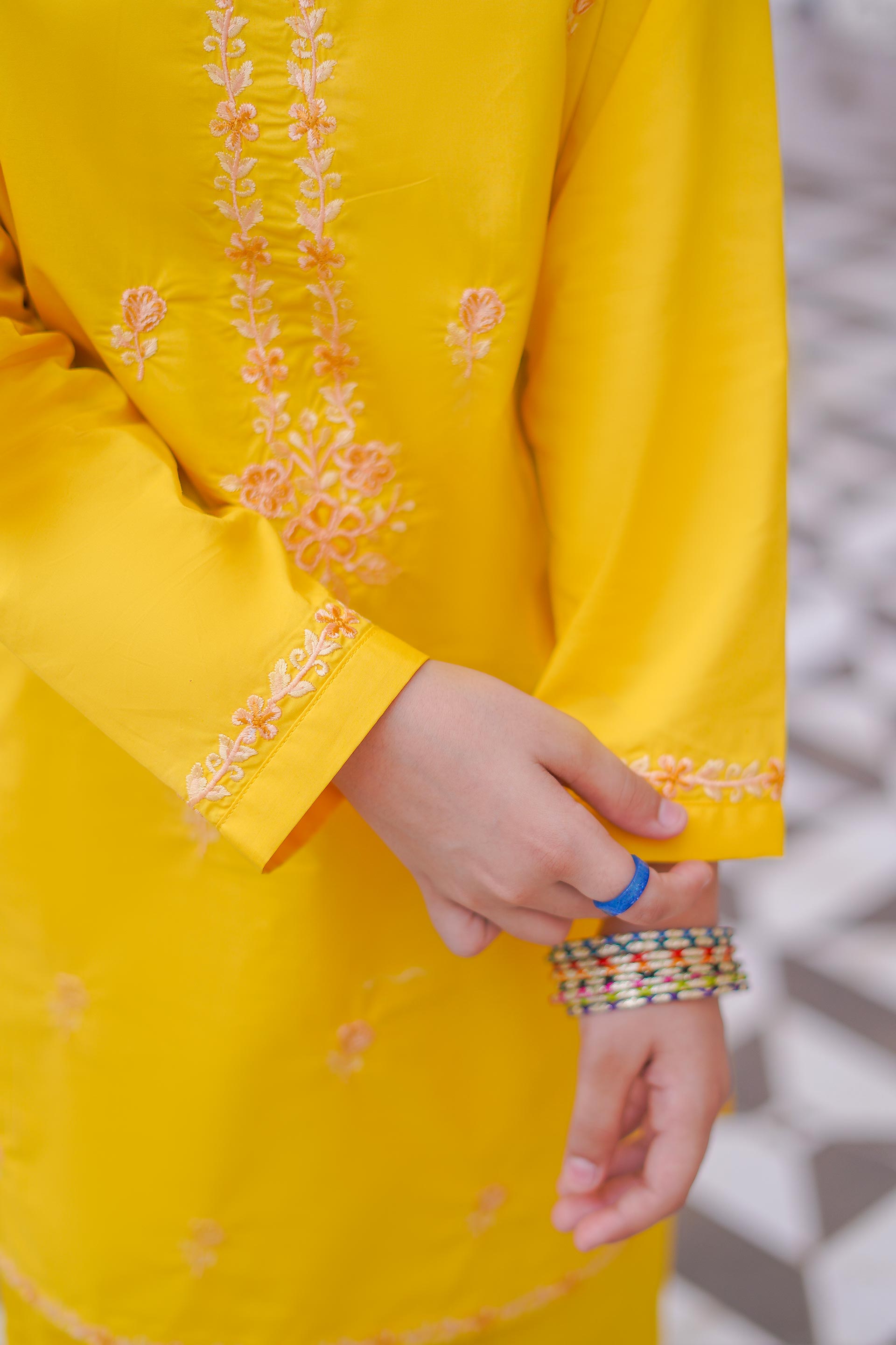 Marigold Grace Lawn Embroidery 2Pc – Sunshine Glow (RTW)
