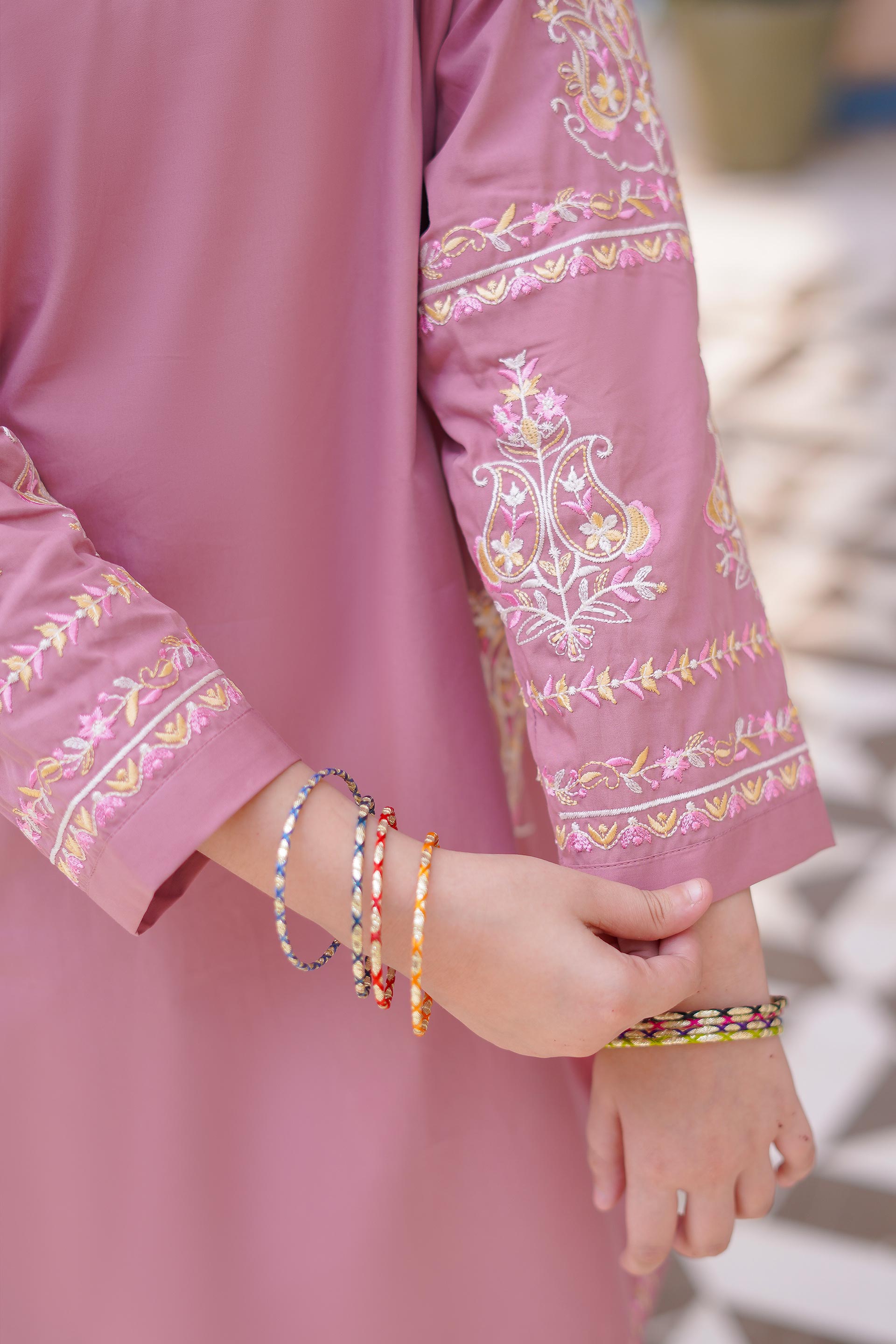 Rosé Charm Imported Lawn Embroidery 2Pc – Pink (RTW)