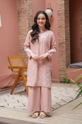 Roséa Premium Cotton Embroidered 2Pc – Dusty Rose (RTW)